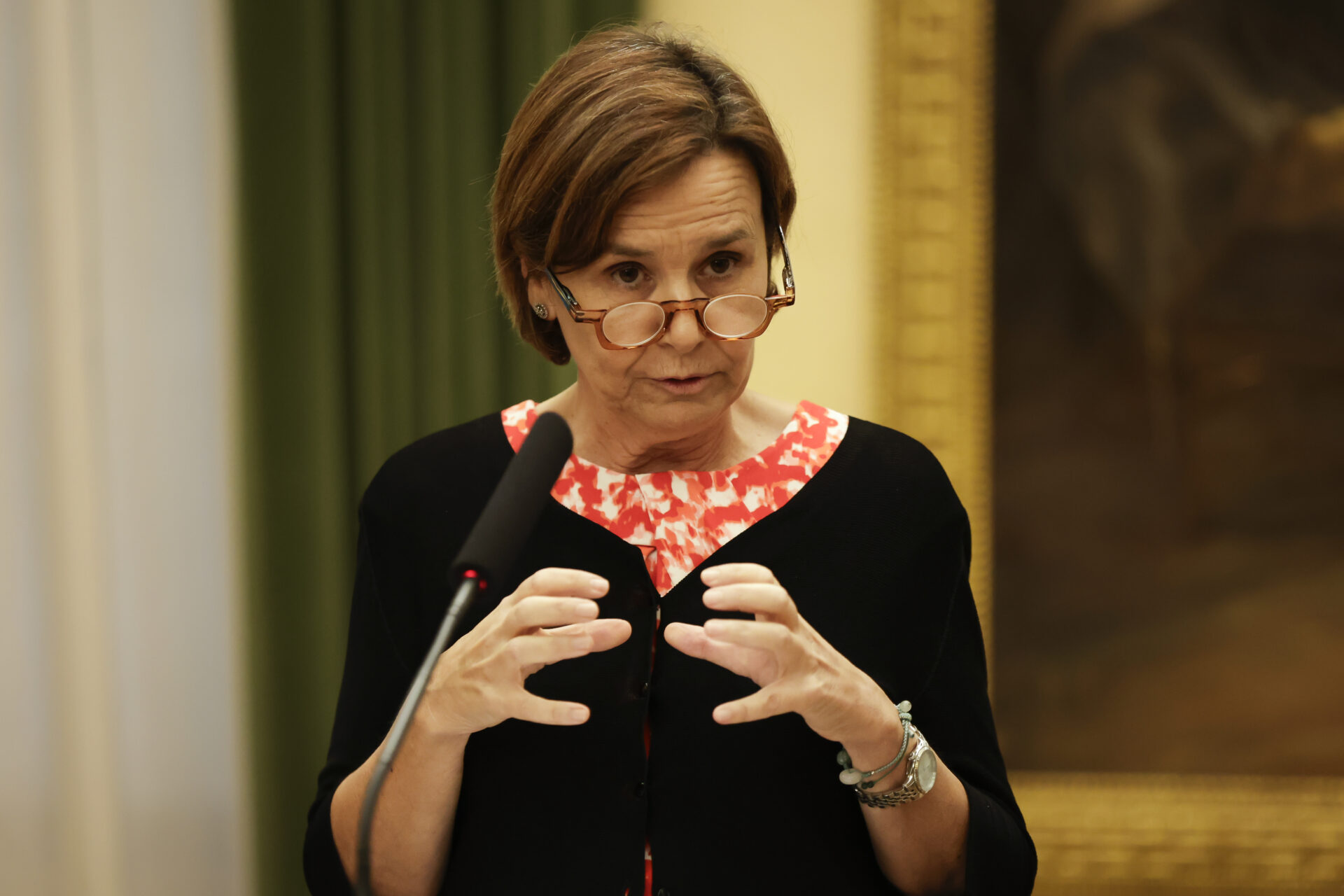 Carmen Moriyón durante la Rueda de Prensa